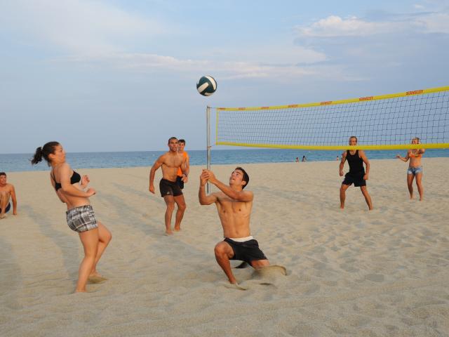 Volley ball sur la plage beach volley