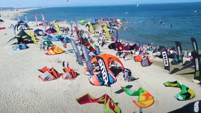 Photo du spot de La Franqui pendant le Mondial du Vent