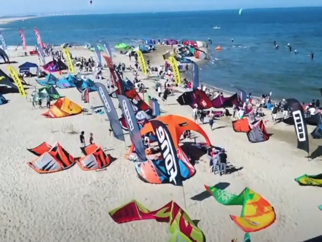 Photo du spot de La Franqui pendant le Mondial du Vent