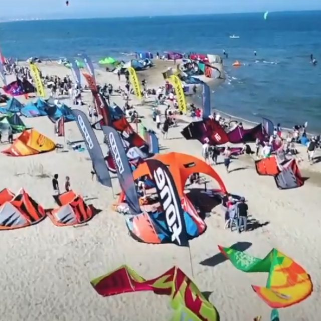 Photo du spot de La Franqui pendant le Mondial du Vent