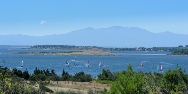 Spot Le Goulet Leucate windsurf sur l'étang