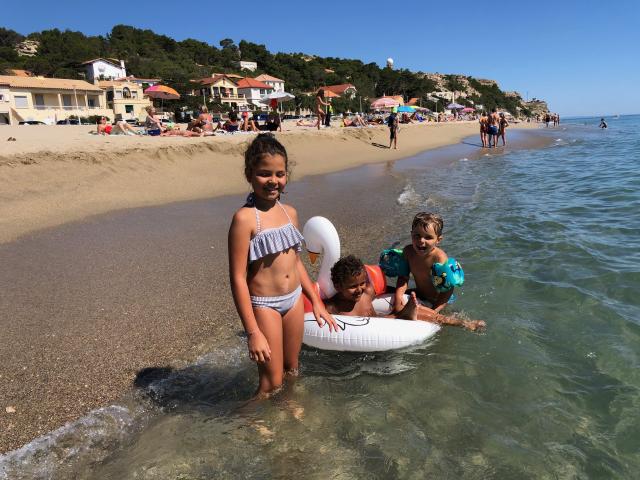 Baignade à Leucate Plage