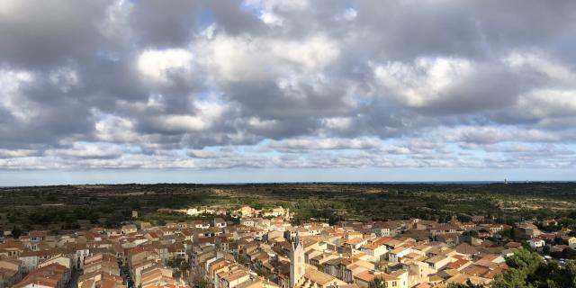 Leucate Village vue du Château