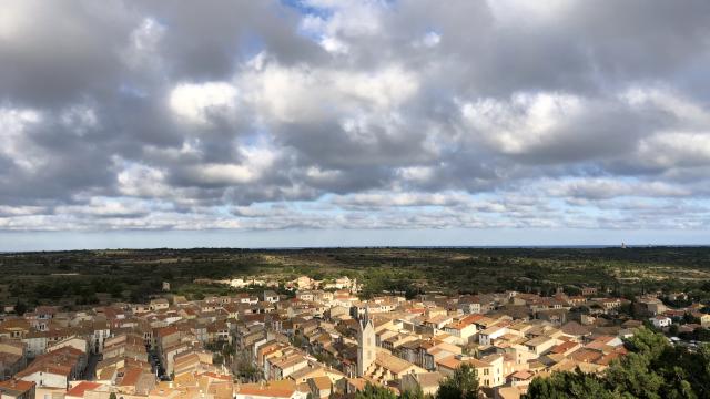 Leucate Village vue du Château