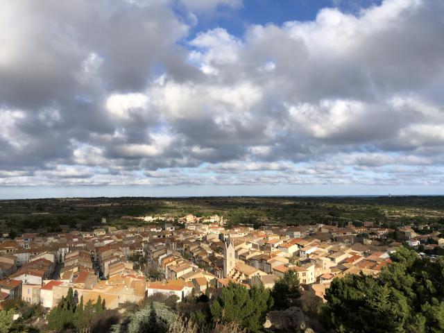 Leucate Village vue du Château