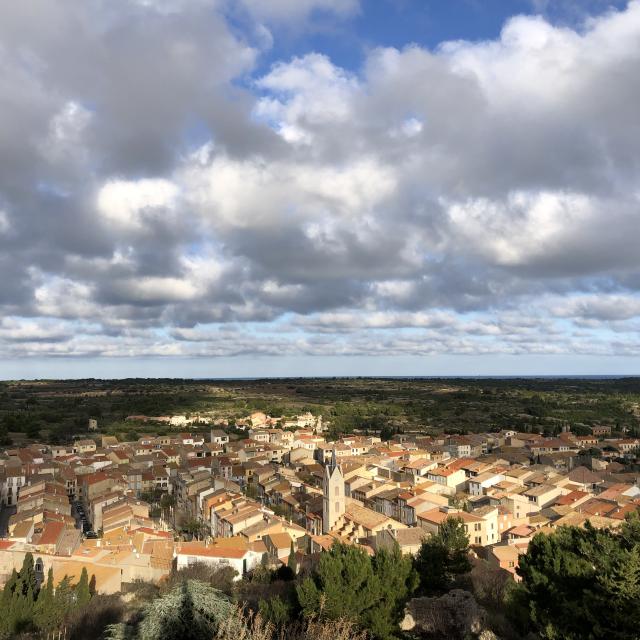 Leucate Village vue du Château