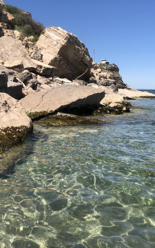 Plage Leucate Crique Falaise Plagette