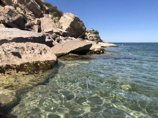 Plage Leucate Crique Falaise Plagette