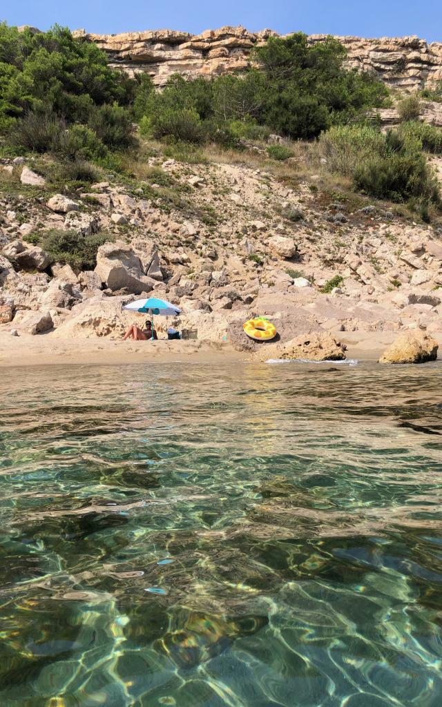 Plage Leucate Crique Falaise Plagette