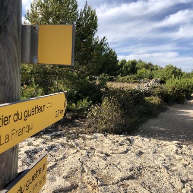 Gemarkeerde wandelroute - Plateau de Leucate