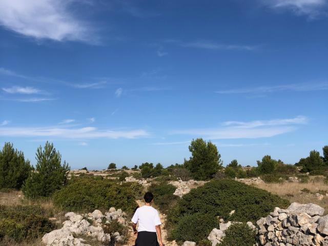 Sentier de randonnée balisé - Plateau de Leucate