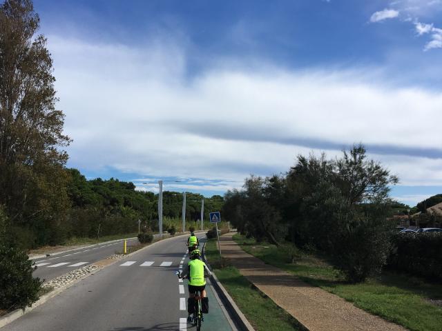 Piste cyclable Port Leucate