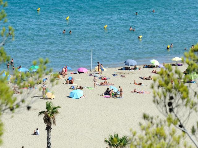 Photo de Leucate Plage depuis la falaise