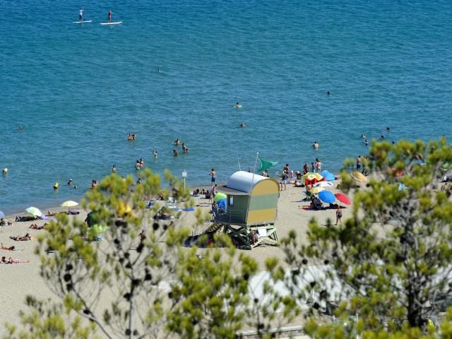 Photo de Leucate Plage depuis la falaise